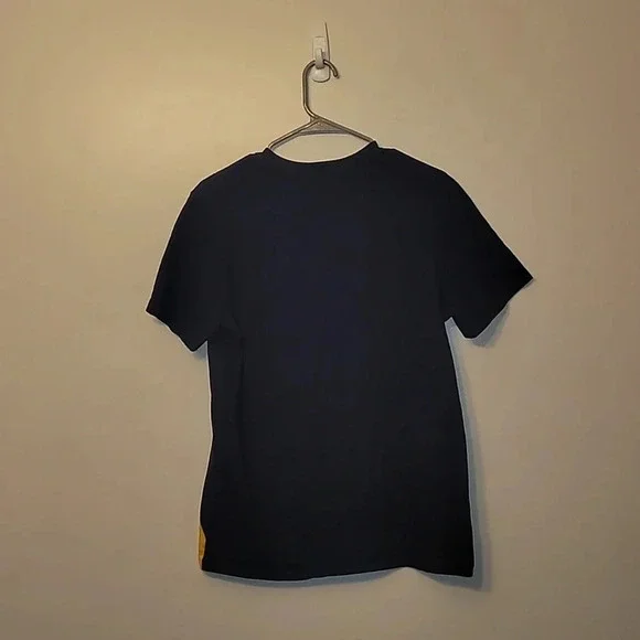 Polo by Ralph Lauren vintage 90s y2k embroidered boys XL 18/20 Navy and gold tee - Picture 5 of 9